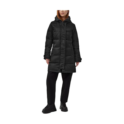(Women) Canada Goose Shelburne FW23 Long Parka Black Durable Down Coat. 3802WB1-61
