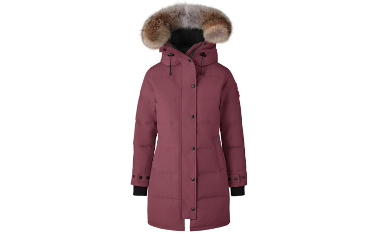 (Women) Canada Goose Shelburne Long Parka Down Jacket - Elderberry Color 3802LA-810