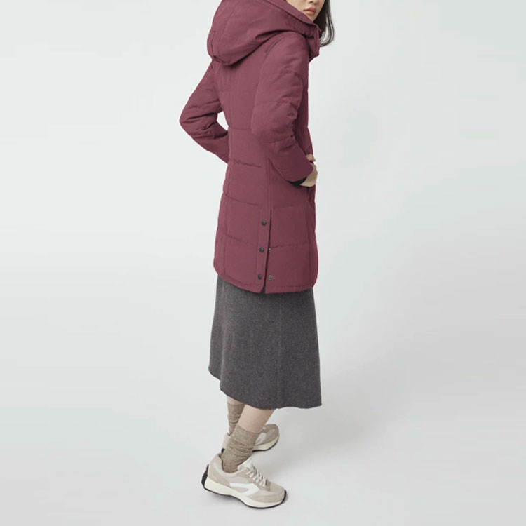 Shop (W) 加拿大鹅Shelburne长款羽绒大衣-接骨木色 3802LA-810