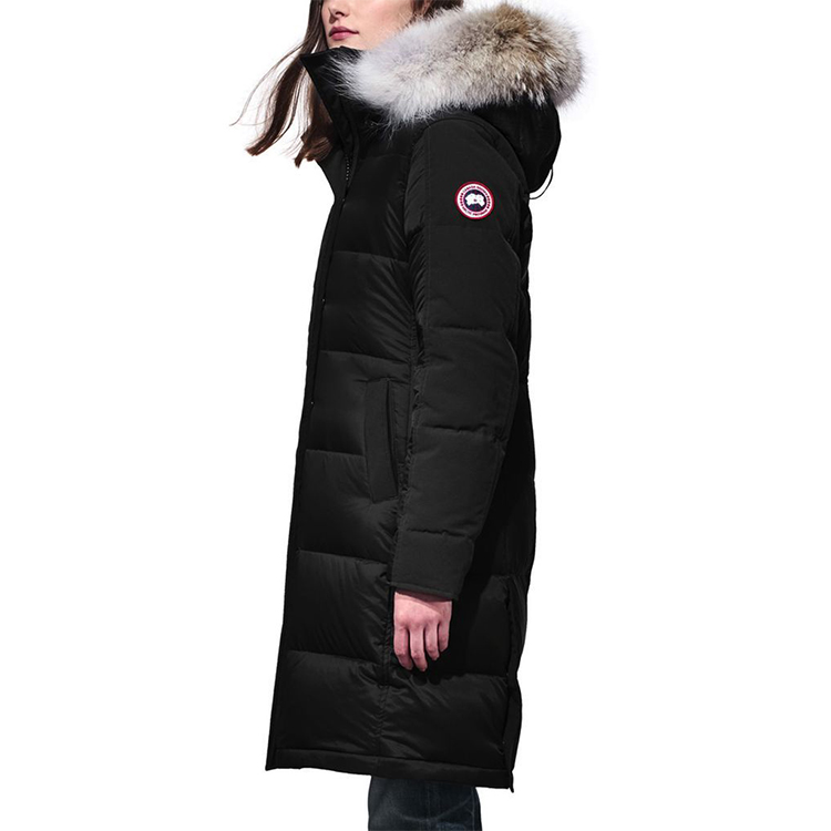 Cheap (Women) Canada Goose Shelburne Parka, Black Down Waterproof Jacket Coat 3802L-61-BLK