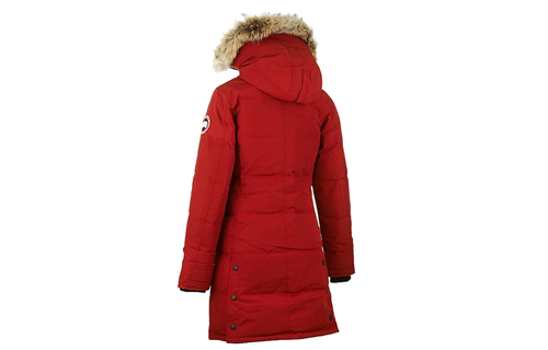 Lookbook (W) 캐나다구스 셸번 파카 딥레드 롱 다운 재킷 3802L-261