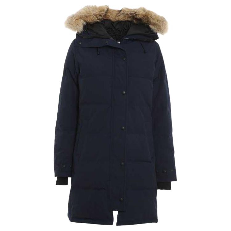 (Women) Canada Goose Shelburne Parka Winter Blue Waterproof Duck Down Jacket 3802L-63