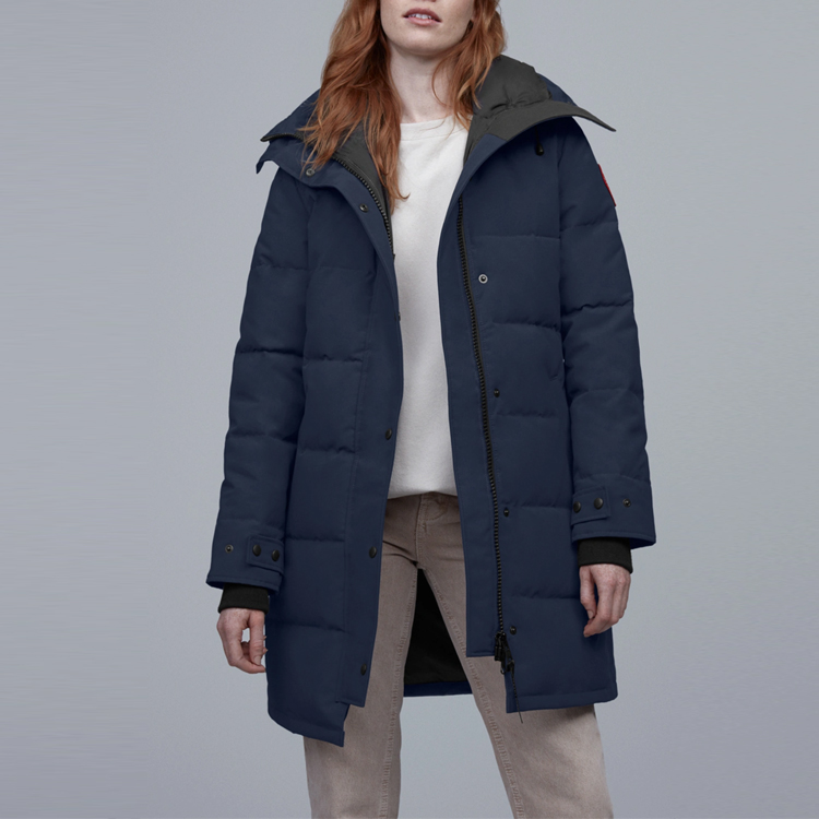 Lookbook (W) 캐나다구스 쉘번 파카 겨울 블루 방수 오리털 다운 재킷 3802L-63