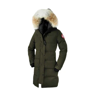 (Women) Canada Goose Shelburne Parka Winter Coat, Red Label Olive Green 3802L-49
