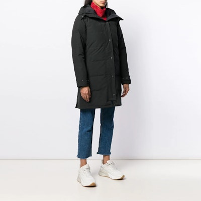 (W) Abrigo Largo con Capucha Canada Goose Shelburne Red Label Negro para Mujer. 3802LNF-61 Purchase (W) Abrigo Largo con Capucha Canada Goose Shelburne Red Label Negro para Mujer. 3802LNF-61