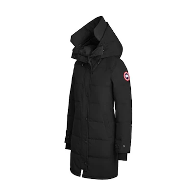 (Women) Canada Goose Shelburne Red Label Waterproof Hooded Parka Black Jacket. 3802LT-61