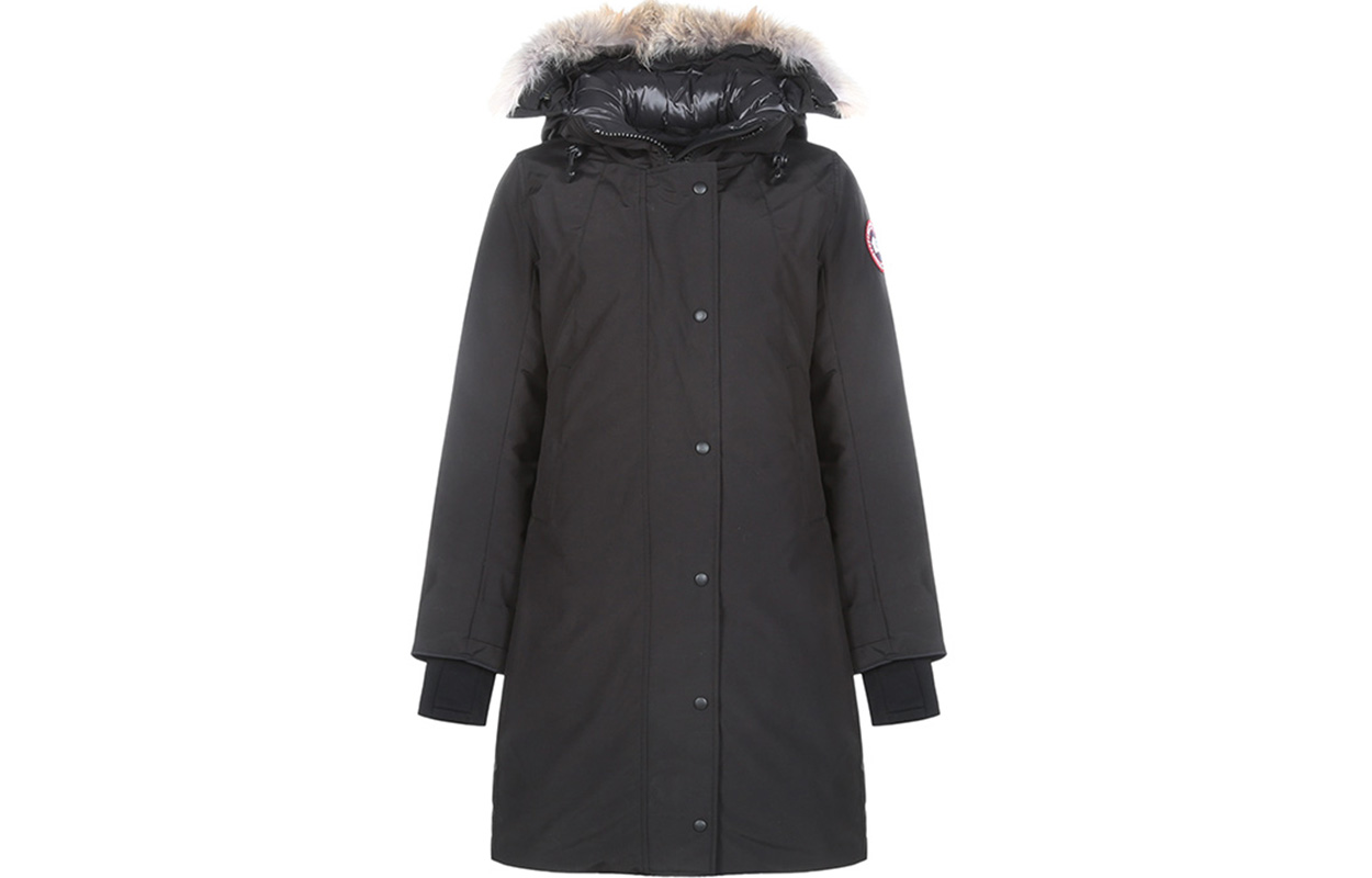 Order (W) 加拿大鵝 Sherbrooke 黑色派克大衣附紅標 3821L-61