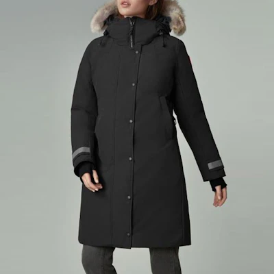 (W) 加拿大鵝 Sherbrooke 黑色派克大衣附紅標 3821L-61 Shop (W) 加拿大鵝 Sherbrooke 黑色派克大衣附紅標 3821L-61