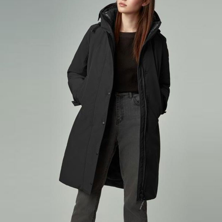 Details for (W) 加拿大鵝 Sherbrooke 黑色派克大衣附紅標 3821L-61