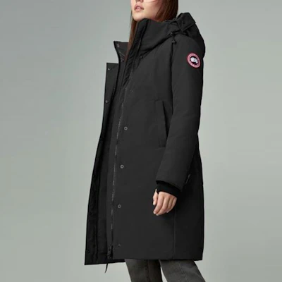 (W) 加拿大鵝 Sherbrooke 黑色派克大衣附紅標 3821L-61 Sizing (W) 加拿大鵝 Sherbrooke 黑色派克大衣附紅標 3821L-61
