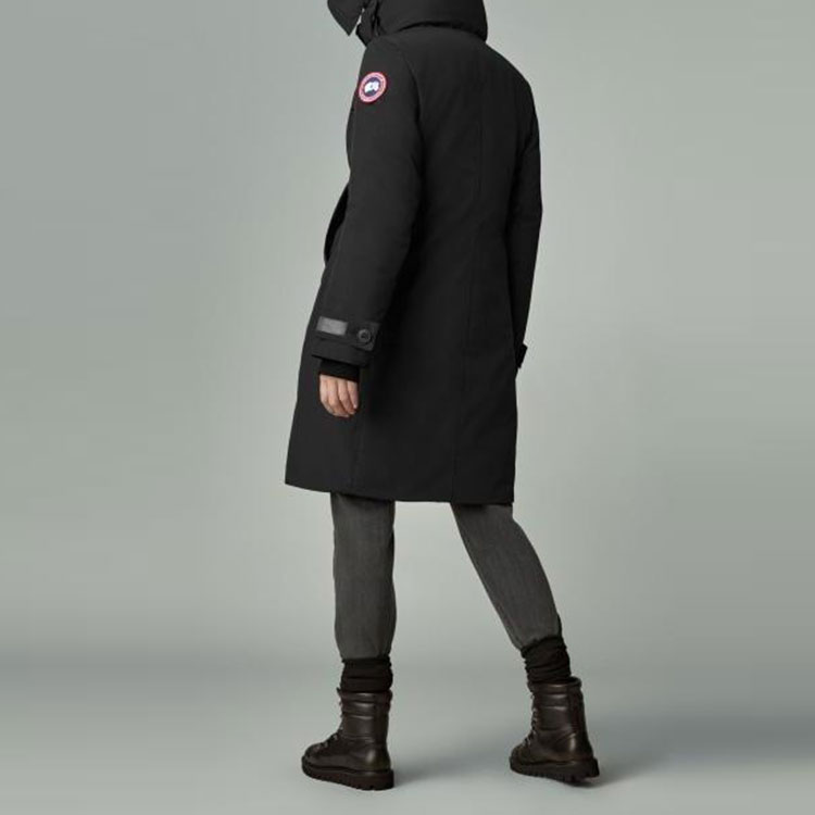 Cheap (W) 加拿大鵝 Sherbrooke 黑色派克大衣附紅標 3821L-61