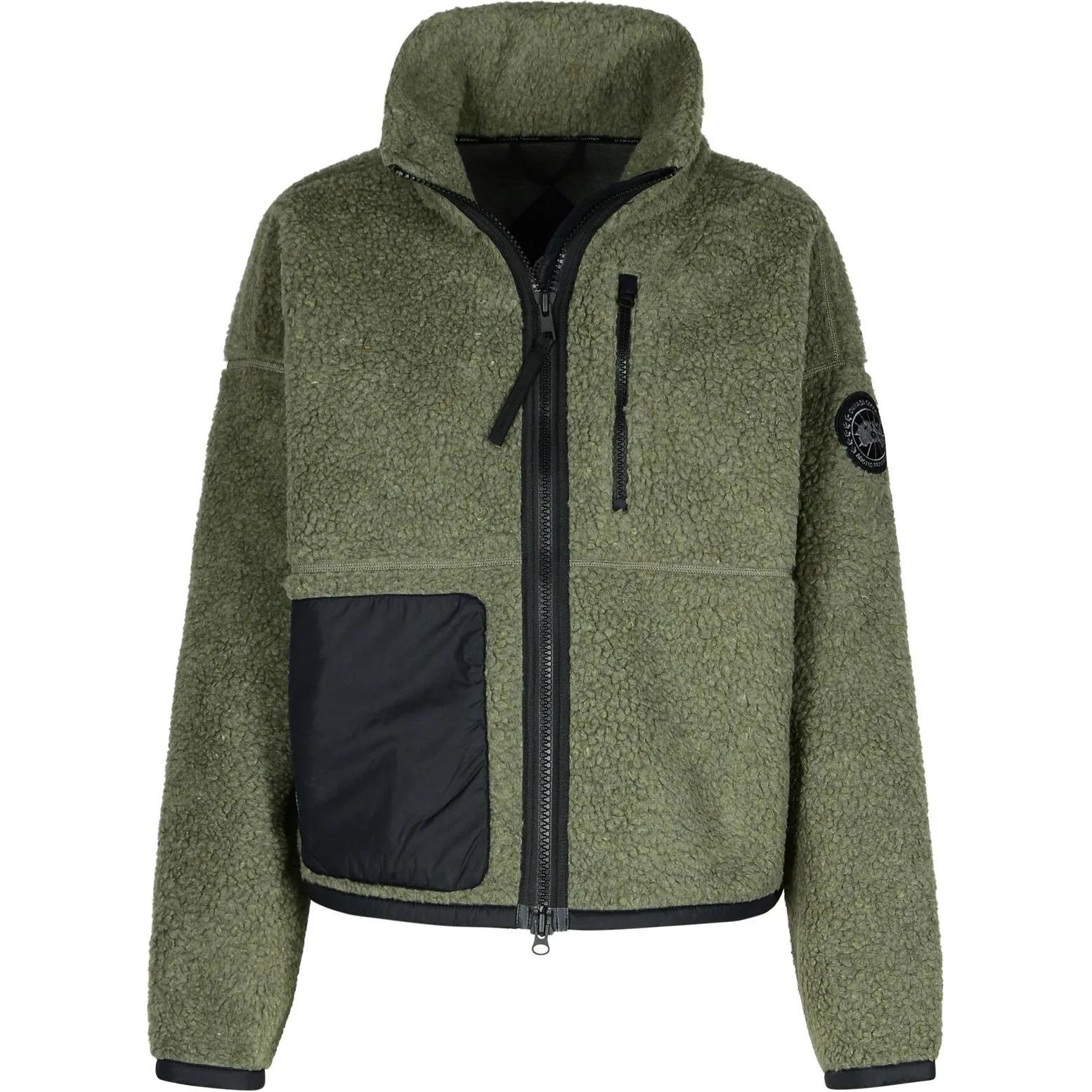 (Women) Canada Goose Simcoe  Green Zip-Up Jacket with Logo Patch. 1101WB-1664