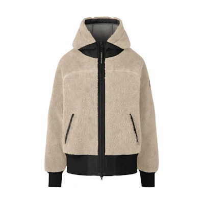 (Women) Canada Goose Simcoe Red Label Sherpa Wool Fleece Hoodie Jacket. 7016W-950
