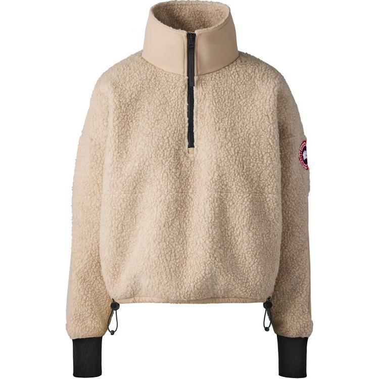 Order (W) カナダグース シムコ FW24 ハーフジップ ロゴセーター ライトベージュ 7057W-950