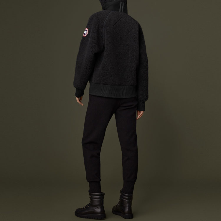 Shop (W) Sudadera Chaqueta Negra Mujer Canada Goose Simcoe FW2 Fleece Logo Oversize. 7016L-61