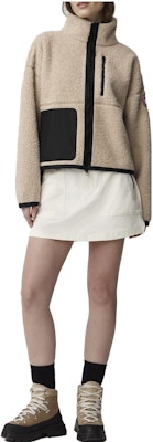 (W) Canada Goose Simcoe Red Label Jaket Fleece Zip Klasik 羊羔绒 Jaket 1101W-950 Shop (W) Canada Goose Simcoe Red Label Jaket Fleece Zip Klasik 羊羔绒 Jaket 1101W-950