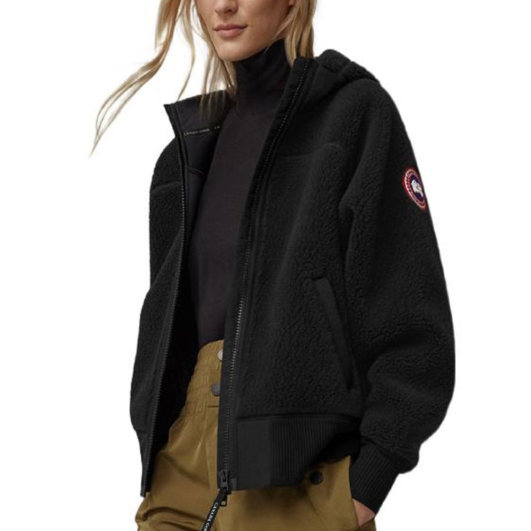 Details for (W) カナダグース シムコー SS22 ブラック フリースフーディ ジャケット レッドラベル. 7016W-61