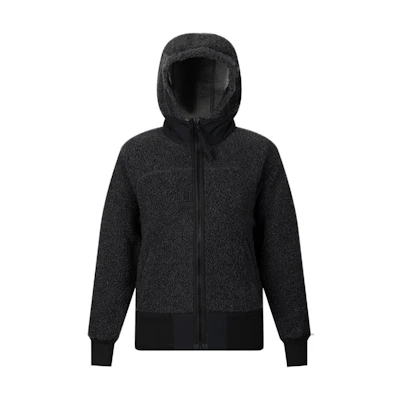 (Women) Canada Goose Simcoe SS22 Red Label Sherpa Fleece Hoodie Jacket Iron Grey 7016W-699