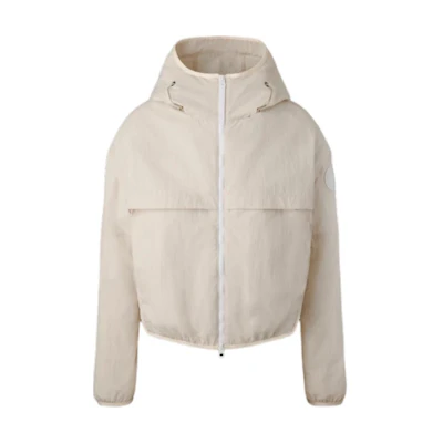 (Women) Canada Goose Sinclair White Zip-Up Hoodie Jacket 2433W-W1621