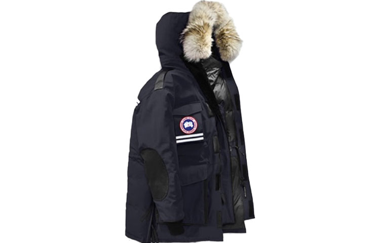 Shop (W) 加拿大鵝 Snow Mantra 徽標長版羽絨大衣 海軍藍 9501L-67