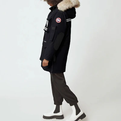 (W) 加拿大鵝 Snow Mantra 徽標長版羽絨大衣 海軍藍 9501L-67 Sizing (W) 加拿大鵝 Snow Mantra 徽標長版羽絨大衣 海軍藍 9501L-67