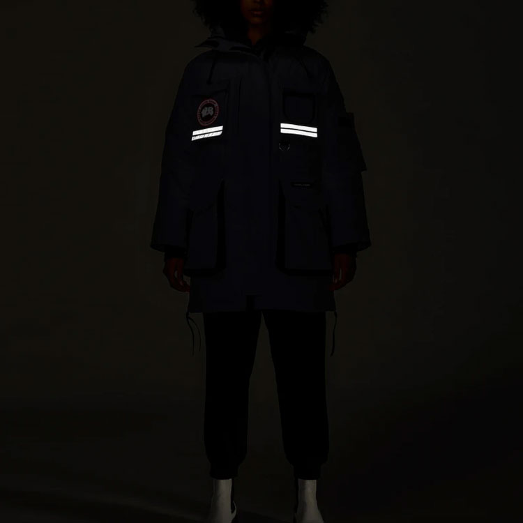 Cheap (W) 加拿大鵝 Snow Mantra 徽標長版羽絨大衣 海軍藍 9501L-67