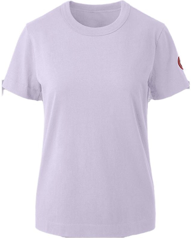 women-canada-goose-solid-color-casual-t-shirt-lilac-purple-1400-w