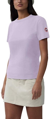 (W) 캐나다구스 솔리드 컬러 캐주얼 티셔츠 라이락 퍼플 1400W Lookbook (W) 캐나다구스 솔리드 컬러 캐주얼 티셔츠 라이락 퍼플 1400W