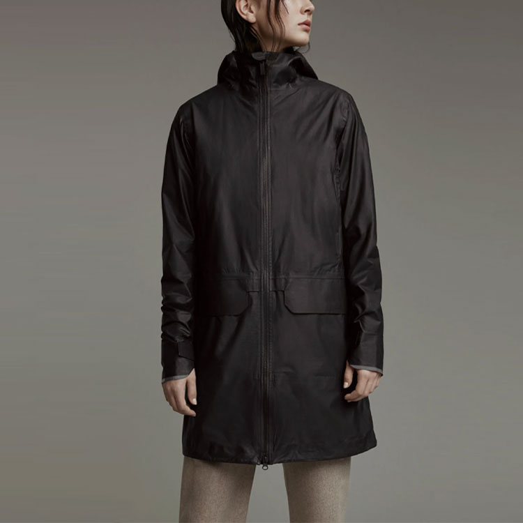 Shop (W) 加拿大鹅 SS21 黑色休闲连帽夹克 5615L-102