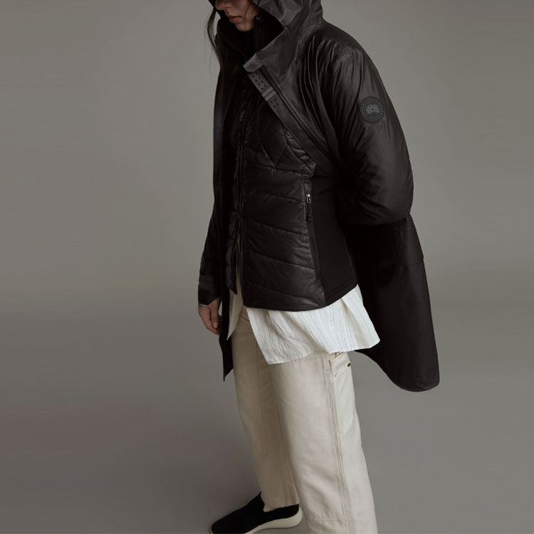 Details for (W) 加拿大鹅 SS21 黑色休闲连帽夹克 5615L-102