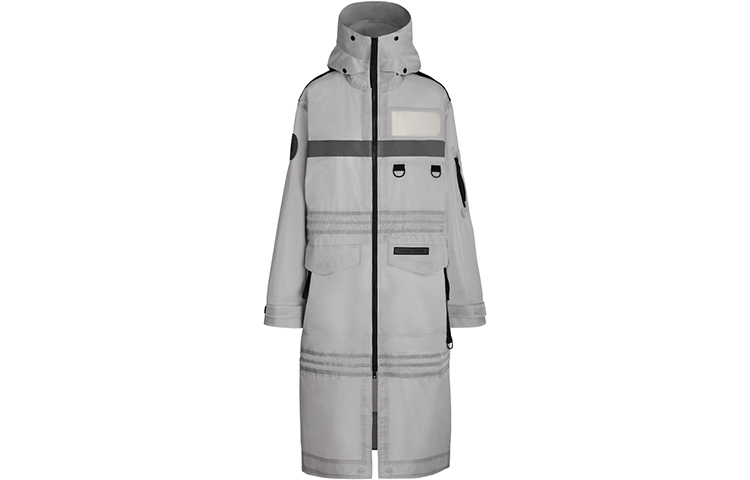 (Women) Canada Goose SS21 Resolute Logo Print Hooded Jacket Grey. 3592LX-291