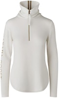 (Women) Canada Goose SS22 Fairhaven 1/4 Zip Reflective Wool Sweater White 7027L-467 (Women) Canada Goose SS22 Fairhaven 1/4 Zip Reflective Wool Sweater White 7027L-467