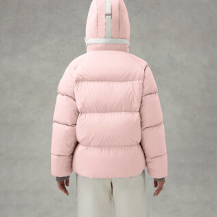 Shop (W) 캐나다구스 SS22 파스텔 핑크 숏 패딩 재킷 겨울 파카. 2602LB1-1254