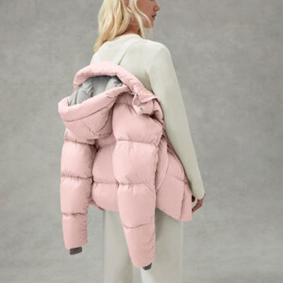 (W) 캐나다구스 SS22 파스텔 핑크 숏 패딩 재킷 겨울 파카. 2602LB1-1254 Purchase (W) 캐나다구스 SS22 파스텔 핑크 숏 패딩 재킷 겨울 파카. 2602LB1-1254