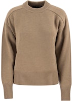 (Women) Canada Goose SS23 Brown Wool Crewneck Sweater 7601W2149 (Women) Canada Goose SS23 Brown Wool Crewneck Sweater 7601W2149