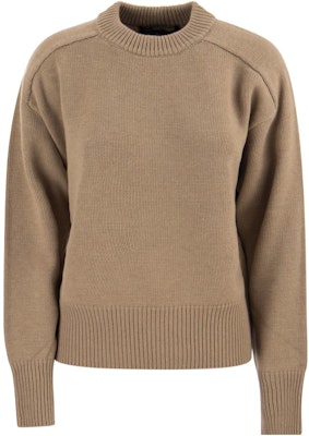 (W) カナダグース SS23 ブラウン ウール クルーネック セーター 7601W2149 Order (W) カナダグース SS23 ブラウン ウール クルーネック セーター 7601W2149