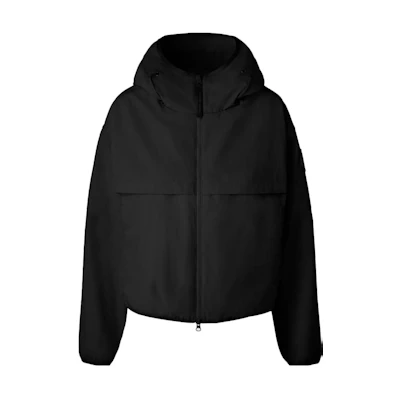 (Women) Canada Goose SS23 Solid Logo Hooded Jacket Black 2433WB-61
