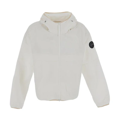 (Women) Canada Goose SS23 White Solid Logo Hooded Jacket 2433WB45-433
