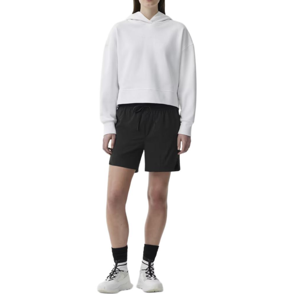 Lookbook (Women) Canada Goose SS24 Kaslo  Black Windproof Drawstring Casual Shorts. 7501W-61
