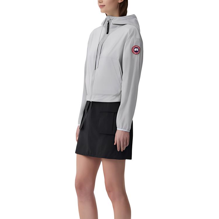 (Women) Canada Goose SS24 Kaslo Lightweight Logo Hooded Jacket Women’s Silver Birch. 2444W-200 圖 3