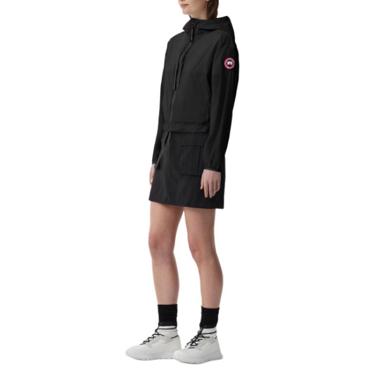 (Women) Canada Goose SS24 Kaslo Windproof Logo Hooded Short Jacket  Black. 2444W-61 圖 5