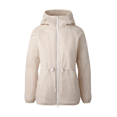 (Women) Canada Goose SS24 Lundell Windproof Waterproof Beige Hooded Jacket Women’s. 2438WW-1621