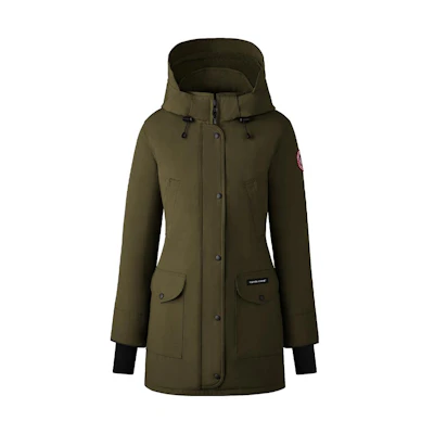 (Women) Canada Goose Trillium Army Green Down Jacket - Waterproof & Windproof. 6660L-MILITARYGREEN