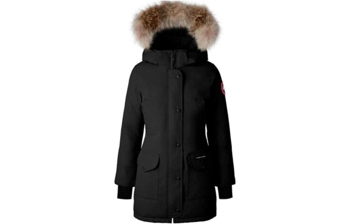 (Women) Canada Goose Trillium Black Long Parka, Red Label, Windproof Winter Coat 6660LA-61 圖 2