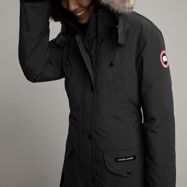 (Women) Canada Goose Trillium Black Long Parka, Red Label, Windproof Winter Coat 6660LA-61 圖 3