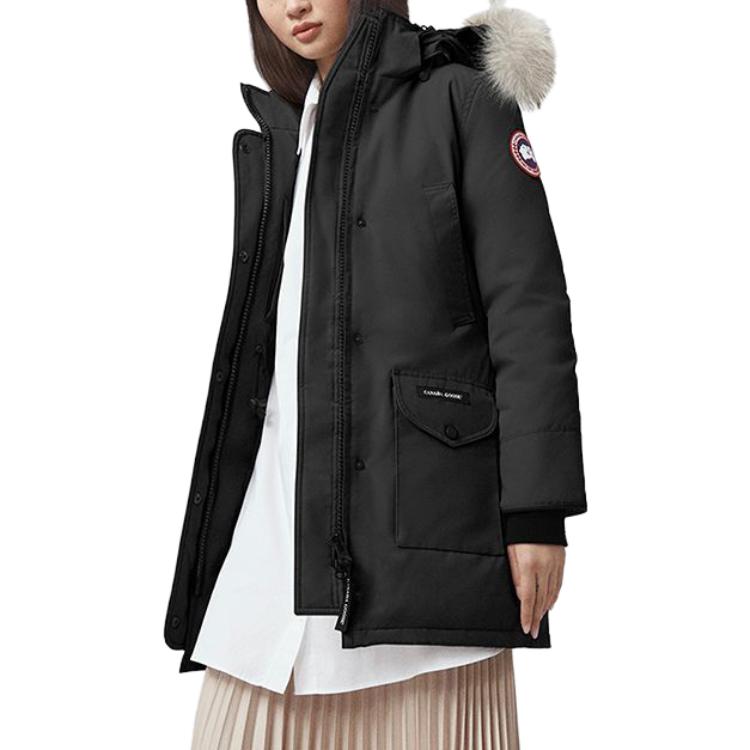 (Women) Canada Goose Trillium Black Long Parka, Red Label, Windproof Winter Coat 6660LA-61 圖 7