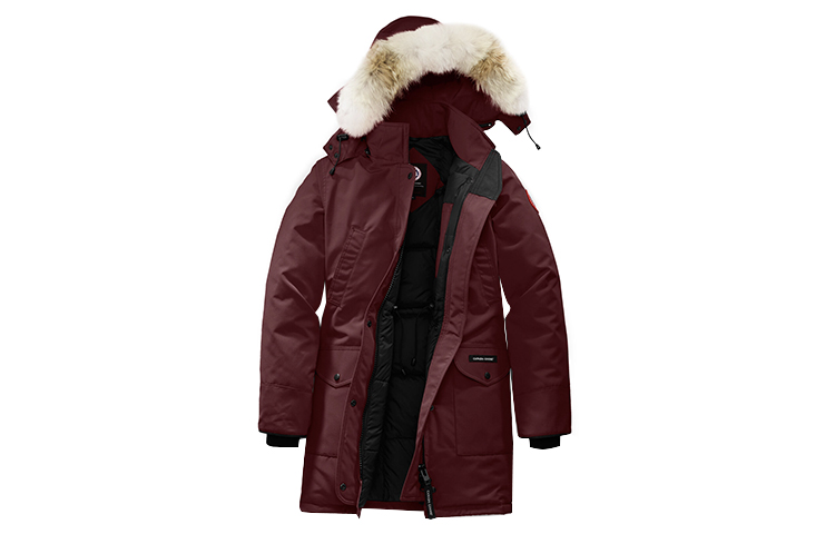 (Women) Canada Goose Trillium Fit Red Label Parka Jacket Elderberry Color 6660LA-810