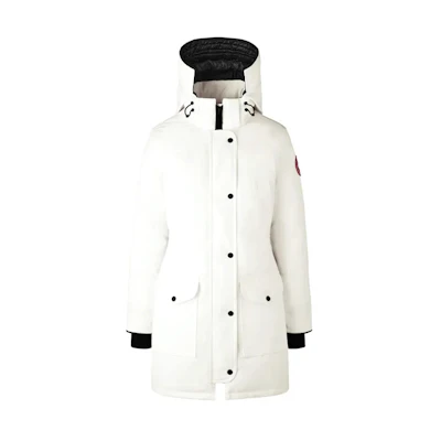 (Women) Canada Goose Trillium FW22 White Hooded Waterproof Down Parka Jacket. 6660W-433
