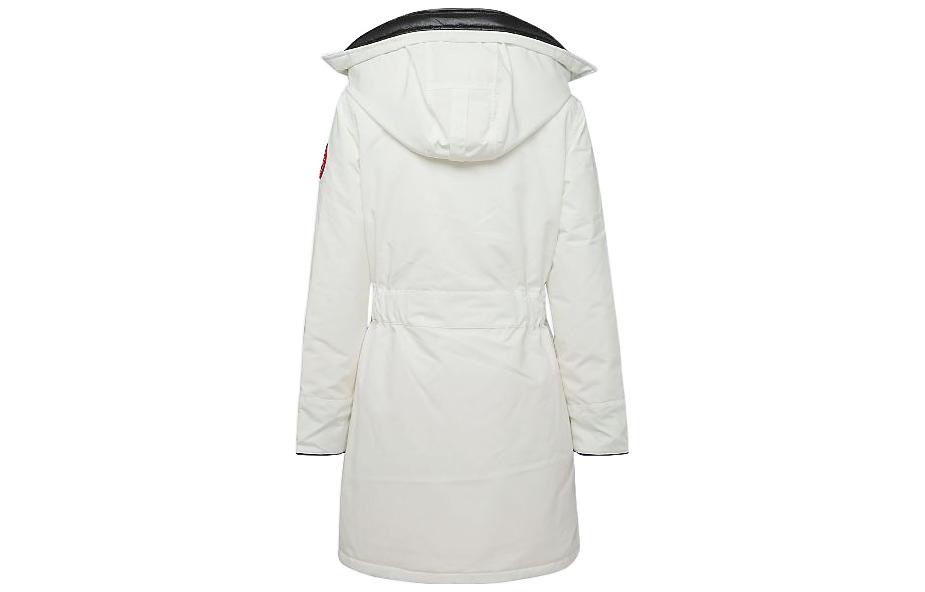 Lookbook (Women) Canada Goose Trillium FW22  White Hooded Waterproof Down Parka Jacket. 6660W-433