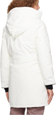(Women) Canada Goose Trillium FW22 White Hooded Waterproof Down Parka Jacket. 6660W-433 Details for (Women) Canada Goose Trillium FW22 White Hooded Waterproof Down Parka Jacket. 6660W-433